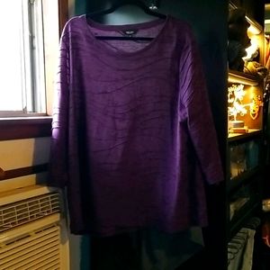 Purple 3/4 sleeve tunic